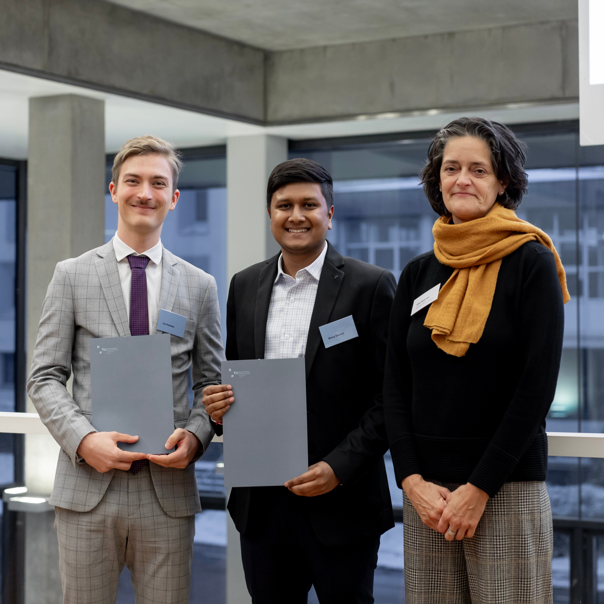 Jan Harbeke, Binoy Sasmal und Elke Boerner